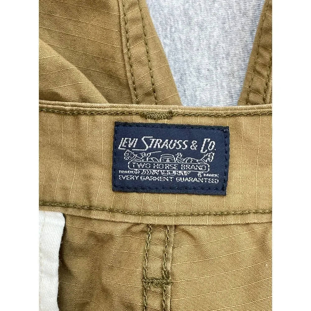 Levis Shorts Mens 33 Brown 100% Cotton Two Horse Ripstop Cargo 9.5